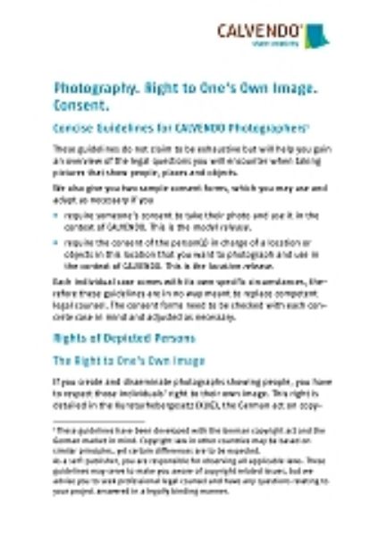 CALVENDO Guide Image Rights
